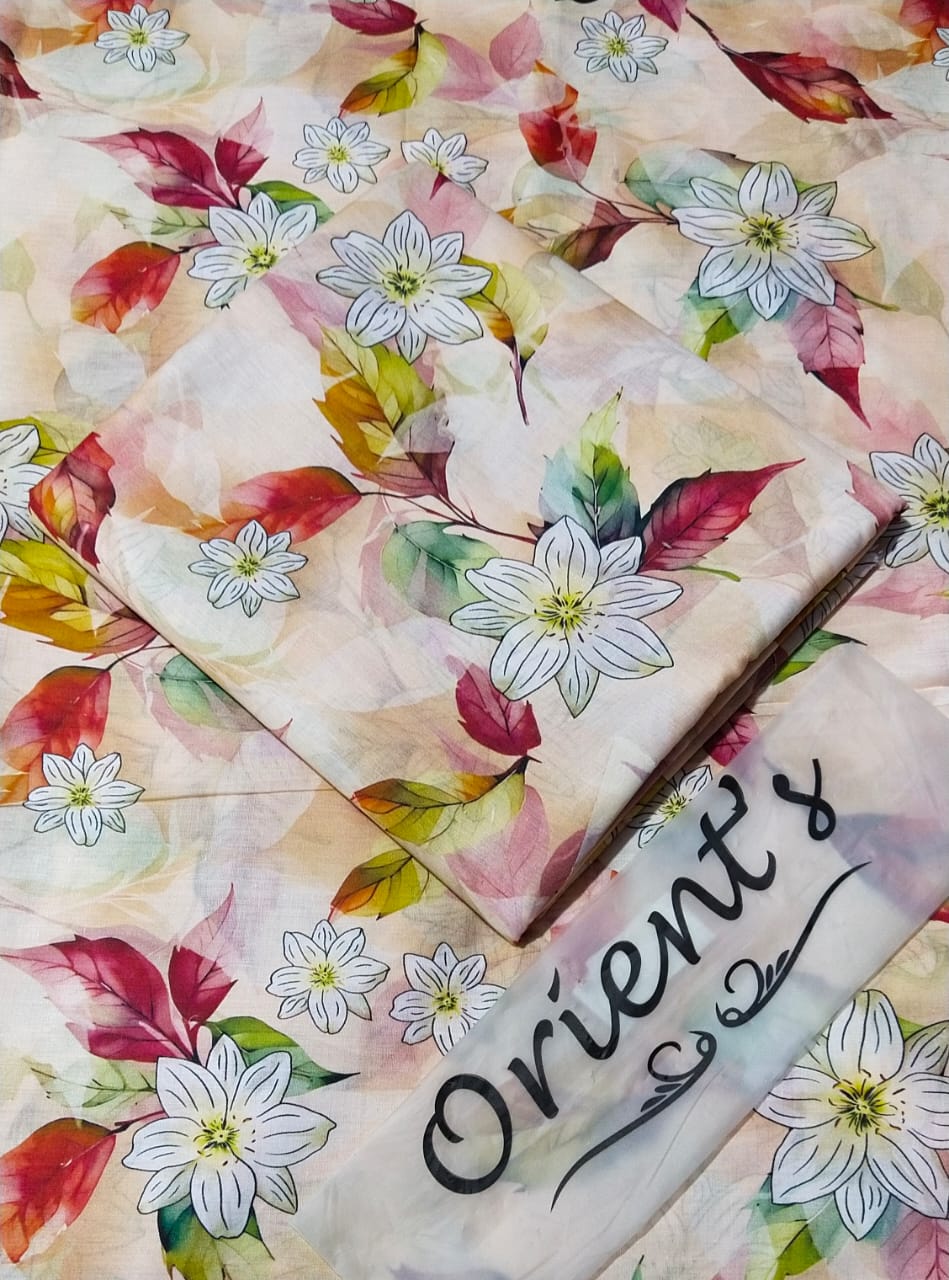 Orient brand Lawn 2peice Suit Unstitched for women