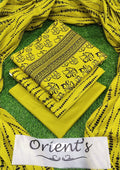 Orient brand 3peice Suit with Voil Unstitched for women