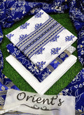 Orient brand 3peice Suit with Voil dupatta Unstitched for women