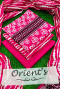 Orient brand 3peice Suit with Voil Unstitched for women